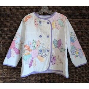 NWT Vintage Farewell Frances Quilted Coat Small Cottagecore Quilt Handmade